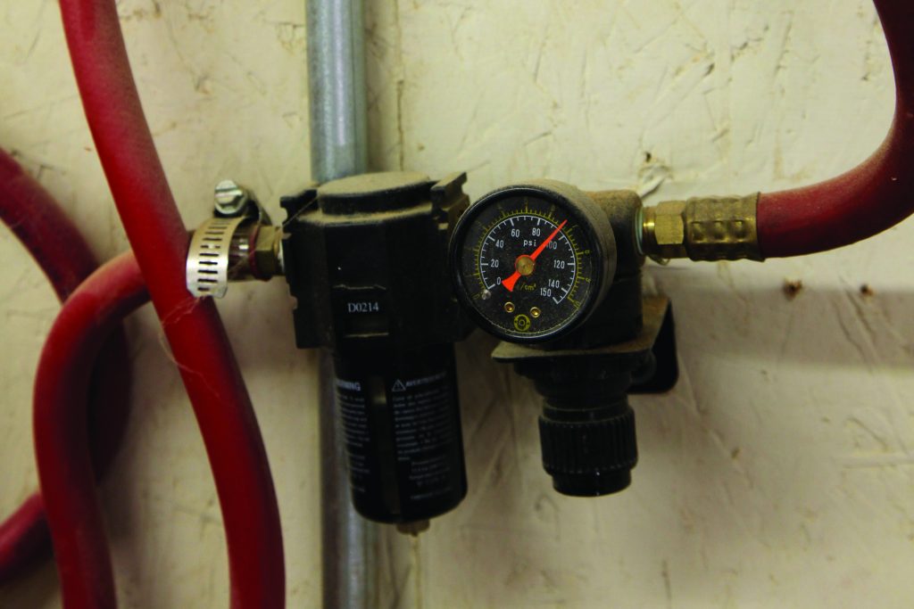 water in compressed air lines